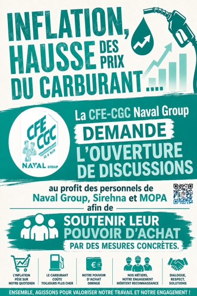 POUVOIR D'ACHAT : La CFE-CGC demande l'ouverture de discussions